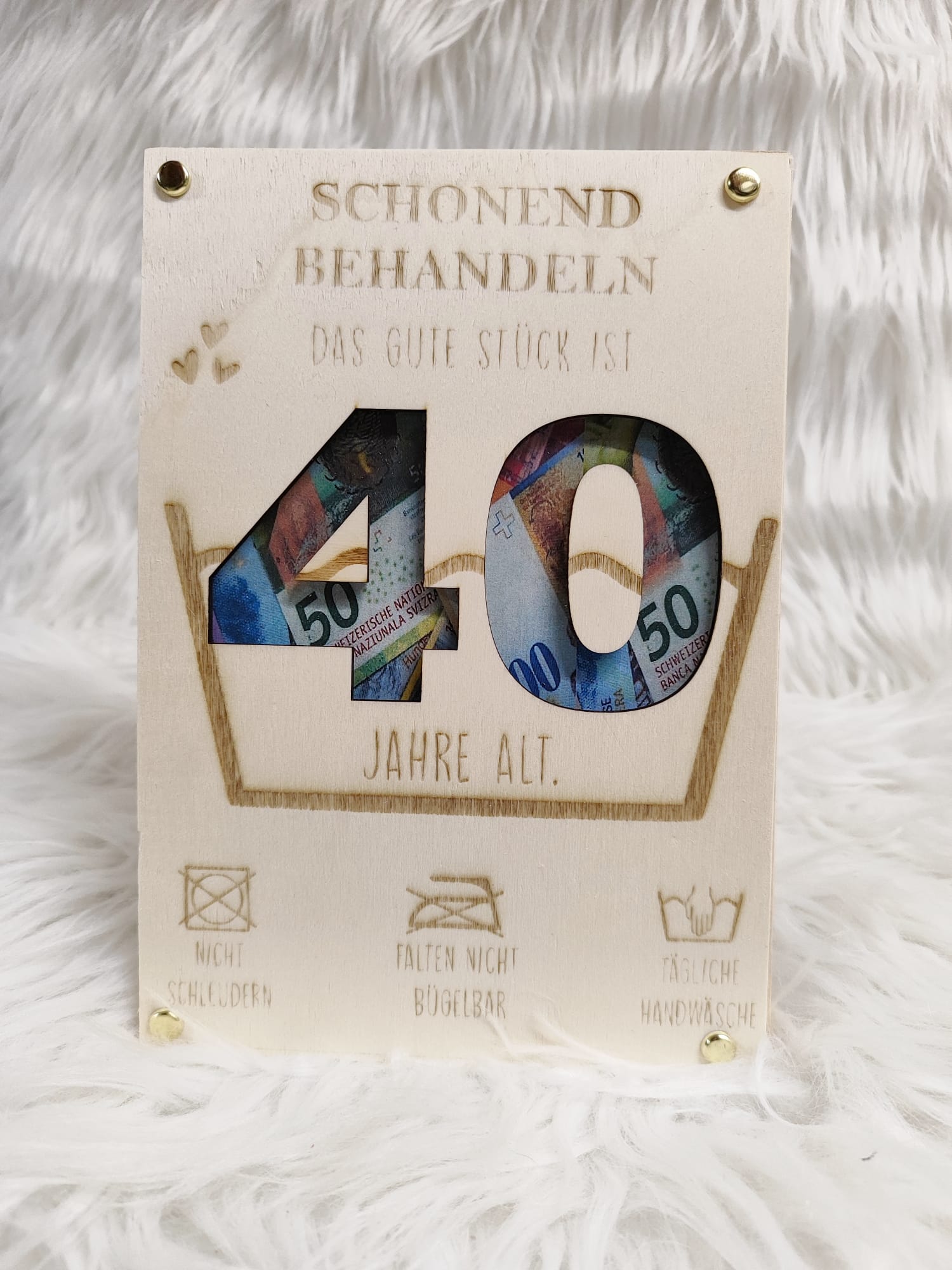 Geldgeschenkkarte zum 40. Geburtstag – Bild 2